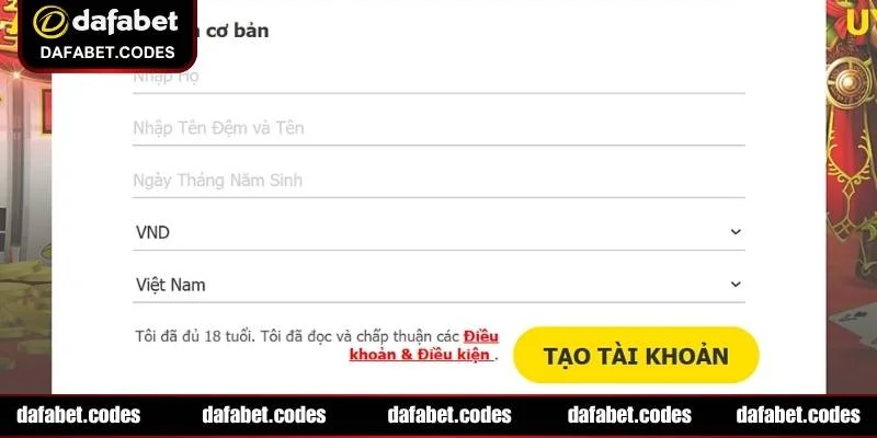 Hướng dẫn quy trình đăng ký DAFABET cho newbie