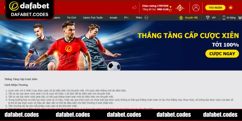 Mang đến ưu đãi hấp dẫn cho người cược xiên bóng đá
