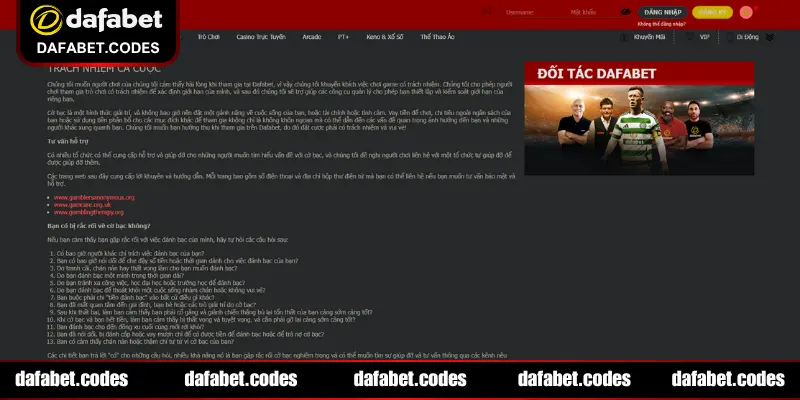 Quyền và nghĩa vụ của người chơi tại DAFABET trong tình huống đặc biệt