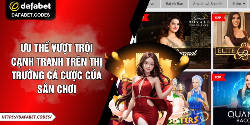 Ưu thế vượt trội cạnh tranh trên thị trường cá cược của sân chơi